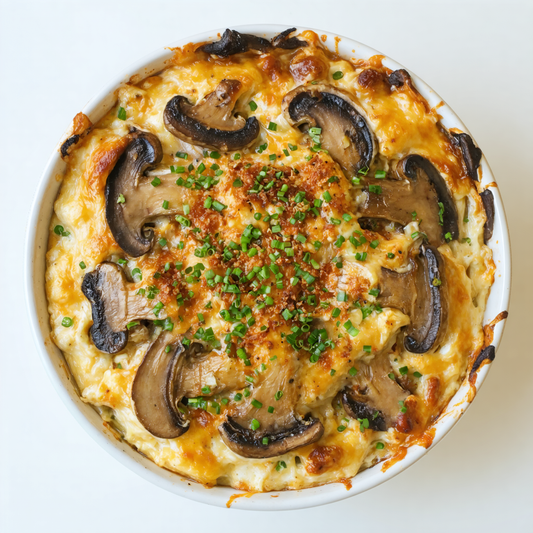 Mushroom Au Gratin Hot Dip