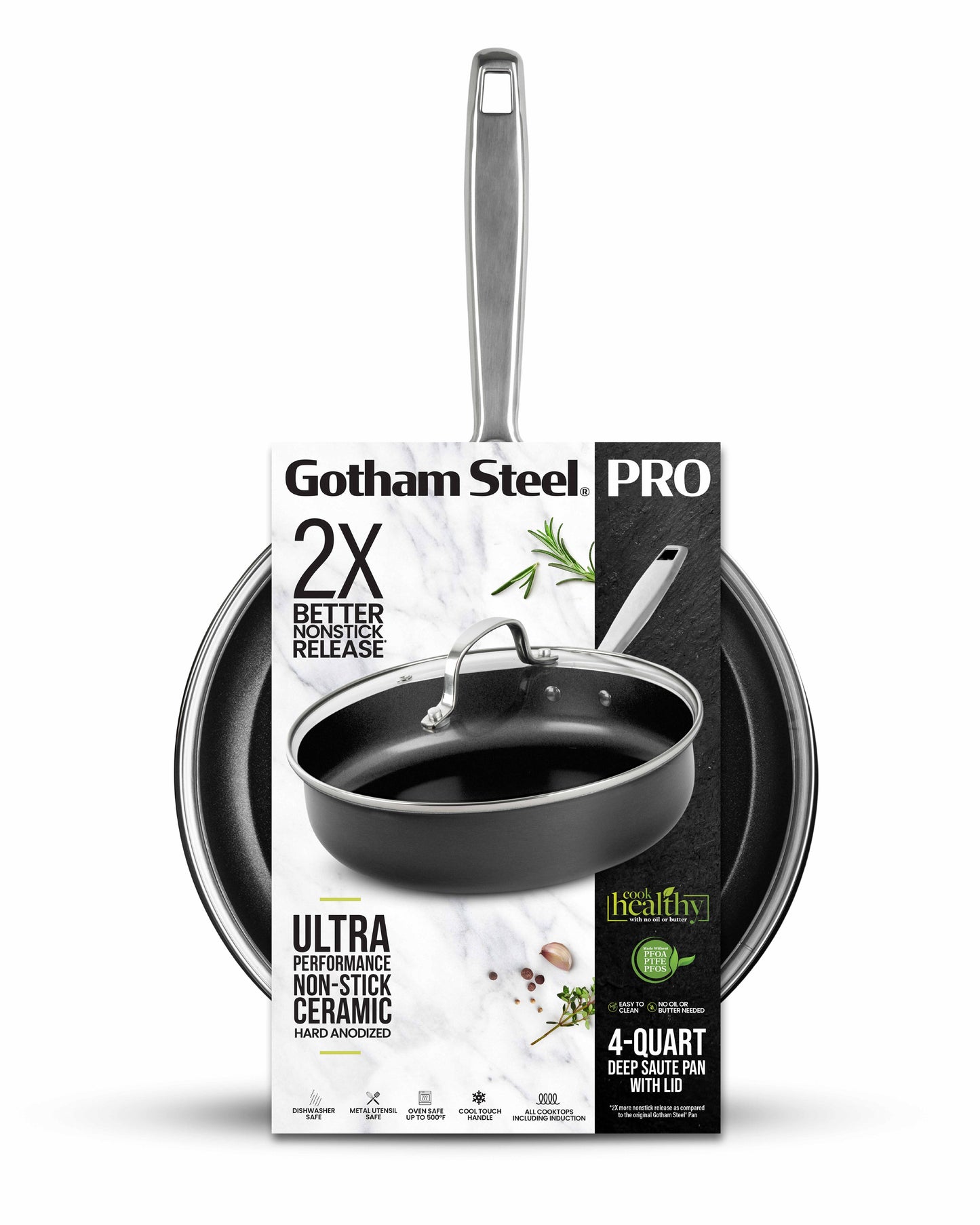 Pro Ultra Ceramic 4qt Deep Saute Pan