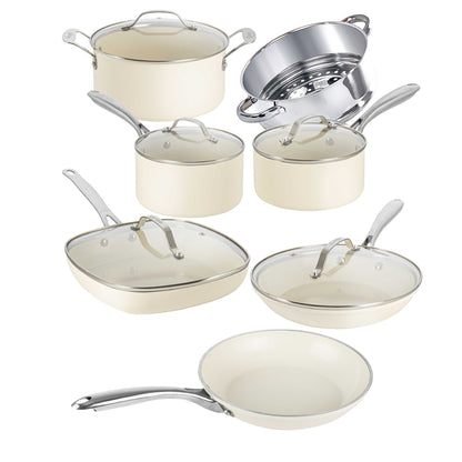 Natural Collection 12-Piece Ceramic Cookware Set