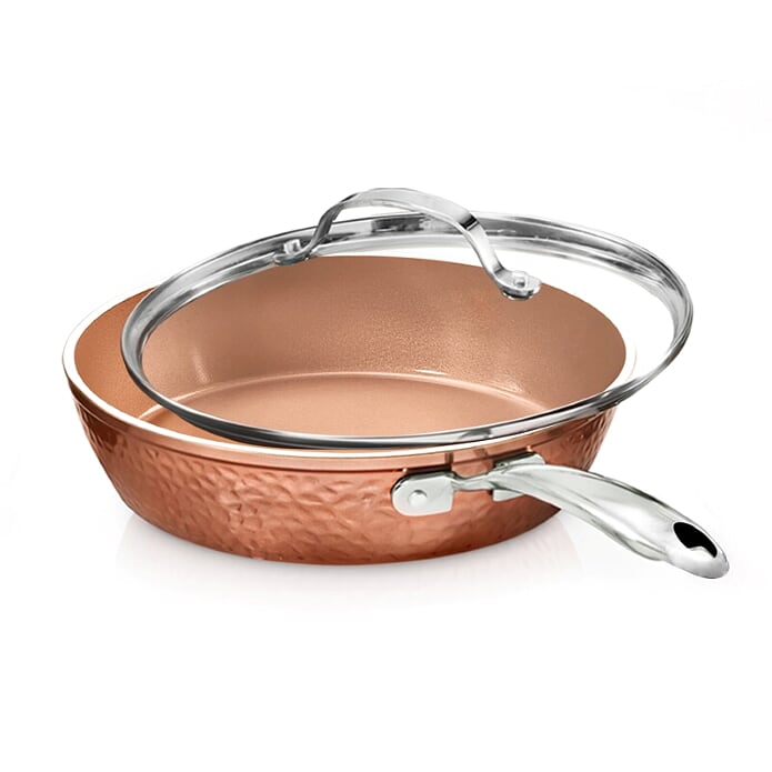 Hammered Copper Sauté Pan