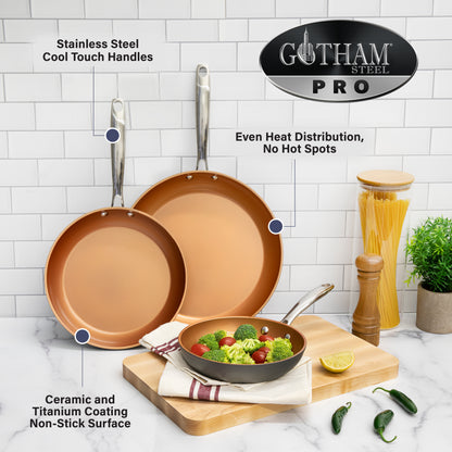 Gotham Steel Pro Hard Anodized 13-Piece Cookware Set